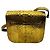 Tom Ford Gold Metallic Python Skin Leather Handbag Golden - view 3