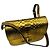 Tom Ford Gold Metallic Python Skin Leather Handbag Golden - view 5