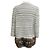 Carolina Herrera graue Strickjacke aus Wolle mit Fuchsfellsaum - Ansicht 3