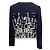 Oscar de la Renta Bestickte Jacke Navy & White Größe US S Marineblau - Ansicht 3