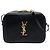 Autre Marque Borsa Camera Classic Monogram Medium in Grain de Poudre Nera Saint Laurent Nero