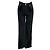 Veronica Beard Jeans Black Washed Onyx Crosbie High Rise Wide Leg Jeans with Tonal Embroidery Nero