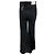 Veronica Beard Jeans Black Washed Onyx Crosbie High Rise Wide Leg Jeans with Tonal Embroidery Nero - vista 3