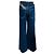 Veronica Beard Jeans Stoned Bright Blue Kasey Embellished Mid Rise Wide Leg Jeans Azul - vista 3