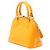 Borsa Satchel Louis Vuitton Monogram Vernis Alma BB Gialla Giallo - vista 2
