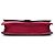Borsa a tracolla con catena Gucci Interlocking G in pelle di vitello Dollar rossa Rosso - vista 3