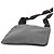 Autre Marque Borsa crossbody piatta Saint Laurent Grain De Poudre nera Nero - vista 4