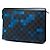 Borsa a Clutch Louis Vuitton Damier Graphite Pixel Pochette Voyage MM Grigia Grigio - vista 2