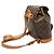 Zaino Louis Vuitton Monogram Montsouris MM Marrone - vista 2