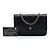 Borsa a tracolla Chanel CC Quilted Caviar Wallet on Chain nera Nero - vista 7