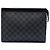 Borsa a pochette Louis Vuitton Damier Graphite Pochette Voyage MM nera Nero