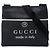 Borsa a tracolla Gucci GG Supreme Trademark Logo nera Nero