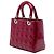 Autre Marque Borsa Lady Dior Medium in pelle vernice Cannage rossa Rosso - vista 2