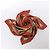 Hermès Carré 90 "CUIRS DU DESERT" Foulard in seta Rosso x Marrone - vista 14