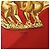 Hermès Carré 90 "LES CAVALIERS D'OR" Foulard di seta Rosso - vista 8