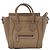 Céline Borsa a mano 2Way Celine Luggage Nano in pelle, Marrone Beige