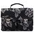 Sac d'affaires Prada en toile gris à imprimé floral