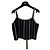 Camisola Chanel de cashmere negro con rayas verticales Multicolor