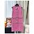 Chanel Rosa Tweed Westenkleid ärmellos Mehrfarben