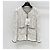 Chaqueta Chanel de Tweed Blanca con Estampado de Robot Multicolor