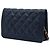 Borsa a tracolla Chanel Boy Wallet on Chain in pelle caviar matelassé blu - vista 2