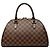 Borsa a mano Louis Vuitton Damier Ebene Ribera MM Marrone