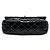 Borsa a tracolla Chanel Jumbo Classic Single Flap in vernice nera Nero - vista 3