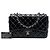 Borsa a tracolla Chanel Jumbo Classic Single Flap in vernice nera Nero - vista 7