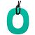 Collana con pendente Hermès Isthme Pop laccato verde PM - vista 3