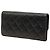 Chanel CC Long Wallet mit Klappe aus schwarzem gestepptem Kaviarleder - Ansicht 2