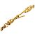 Collana con pendente a goccia Chanel CC placcata oro D'oro - vista 4