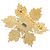 Spilla a fiocco di neve Chanel CC placcata oro D'oro - vista 2