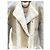 Chloé Shearling Mantel Grau Mehrfarben - Ansicht 3
