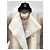 Chloé Shearling Mantel Grau Mehrfarben - Ansicht 4