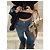 Vaqueros Chanel Wide Leg Denim Azul Efecto Desgastado Multicolor - vista 8