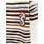 Top Chanel Cropped in Cotone a Righe Multicolore - vista 4