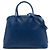 Prada Saffiano Cuir Dome Bag Satchel in Blau