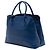 Prada Saffiano Cuir Dome Bag Satchel in Blau - vista 2