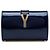 Autre Marque Clutch da sera Blue Saint Laurent Edition Soi Patent Chyc Ligne