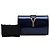 Autre Marque Clutch da sera Blue Saint Laurent Edition Soi Patent Chyc Ligne - vista 7