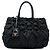 Tote  mala Prada Tessuto Origami plissada preta Preto