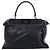 Fendi PEEKABOO REGULAR Leder Handtasche Navy Blue 8BN290 Marineblau