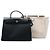 Borsa Hermès Toile Herbag PM Nera Nero - vista 6