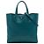 Borsa Tote Satchel Prada Saffiano Soft a tre tasche, blu