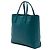 Borsa Tote Satchel Prada Saffiano Soft a tre tasche, blu - vista 2