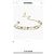 Choker Chanel Sugar Cube con Pendente a Lettera in Strass Oro Multicolore