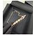 Choker Chanel Sugar Cube con Pendente a Lettera in Strass Oro Multicolore - vista 4