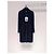 Abrigo largo Chanel de tweed negro con botones de strass Multicolor