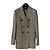 Blazer Loro Piana de lana de doble botonadura Camel Multicolor