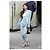 Set Due Pezzi Chanel Blazer e Pantaloni in Tweed Blu Multicolore - vista 9